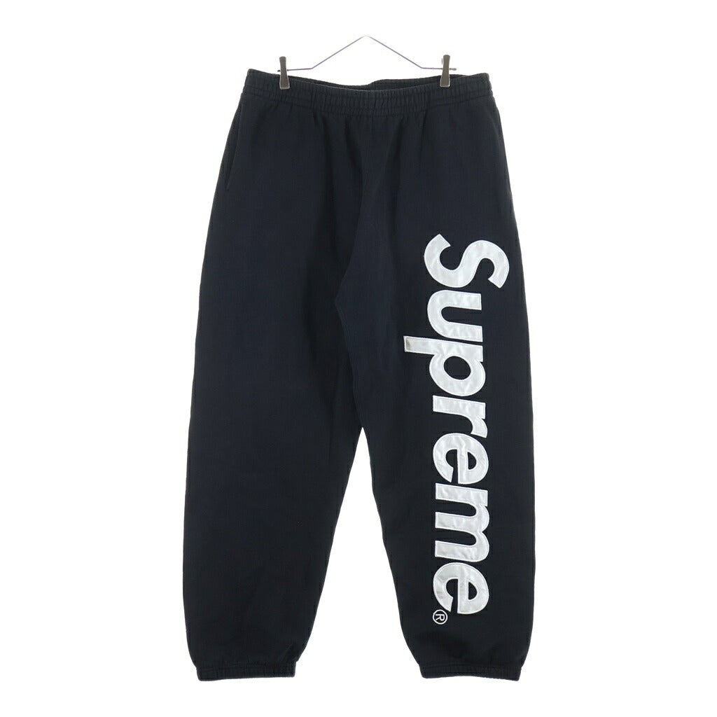 SUPREME(シュプリーム) 24AW Satin Applique Sweatpant サテンアップリケ スウェットパンツ ブラック