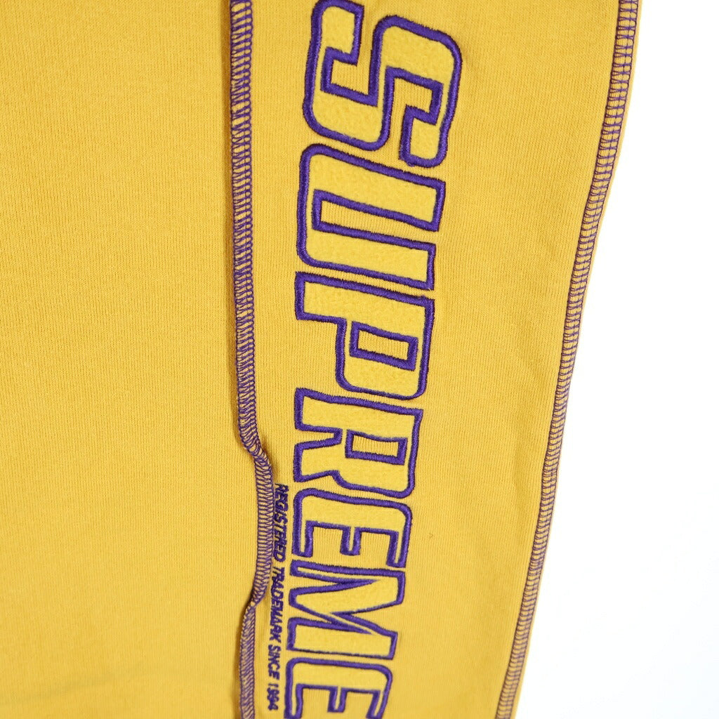 SUPREME(シュプリーム) 22SS Coverstitch Sweatpant カバーステッチ スウェットパンツ イエロー