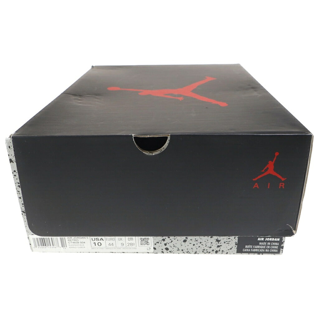 NIKE(ナイキ) AIR JORDAN 5 RETRO エアジョーダン レトロ ハイカットスニーカー ブラック/ブルー US10/28.0cm CT4838-004