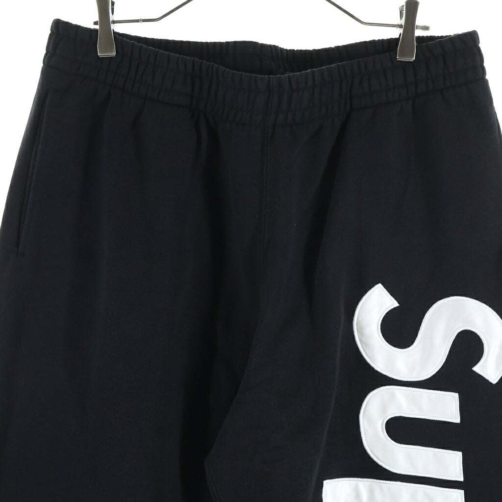 SUPREME(シュプリーム) 24AW Satin Applique Sweatpant サテンアップリケ スウェットパンツ ブラック