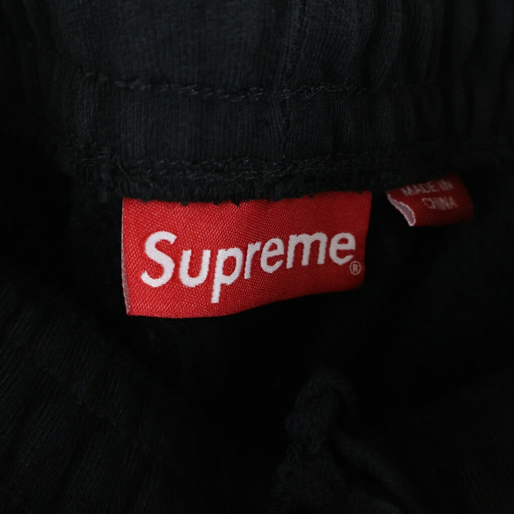 SUPREME(シュプリーム) 24AW Satin Applique Sweatpant サテンアップリケ スウェットパンツ ブラック