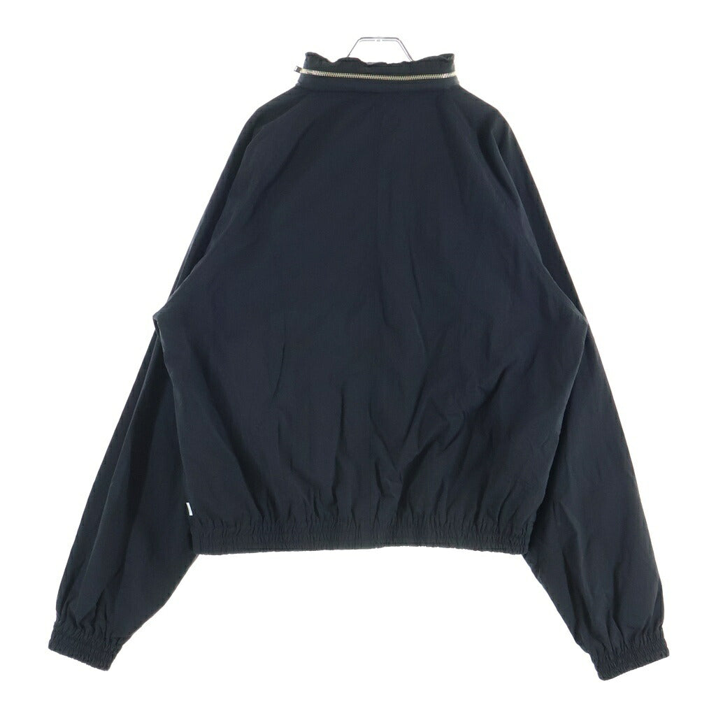 SUGARHILL(シュガーヒル) 24SS NYLON ZIP HOODED JACKET ジップアップ フーデッド ナイロンジャケット ブラック 2441000206