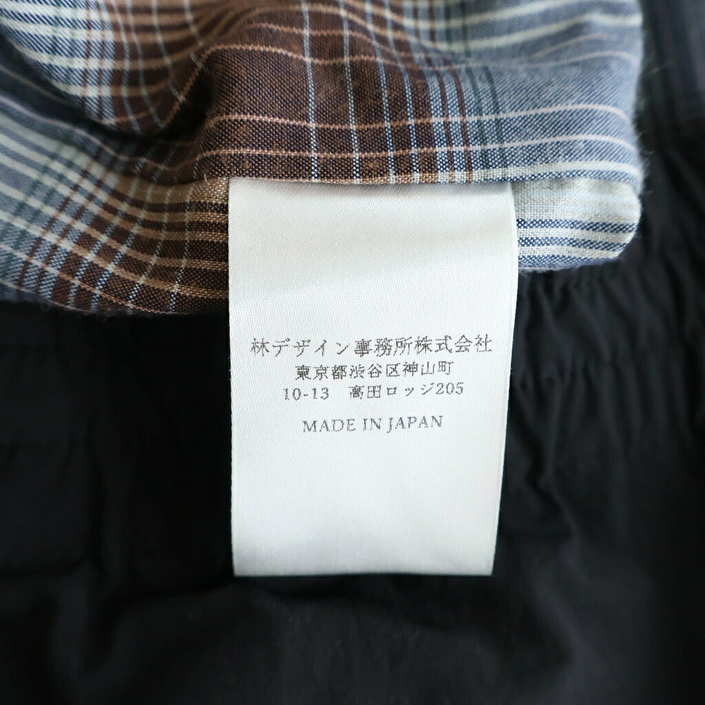 SUGARHILL(シュガーヒル) 24SS NYLON ZIP HOODED JACKET ジップアップ フーデッド ナイロンジャケット ブラック 2441000206