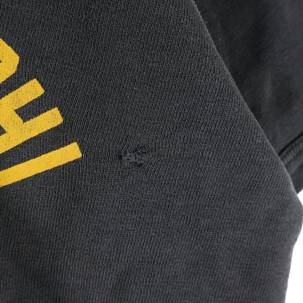 CHAMPION(チャンピオン) 60S VINTAGE S/S SWEATSHIRT ヴィンテージ 大文字ランタグ USA製 2段プリント ラグランスリーブ 半袖スウェットトレーナー ブラック