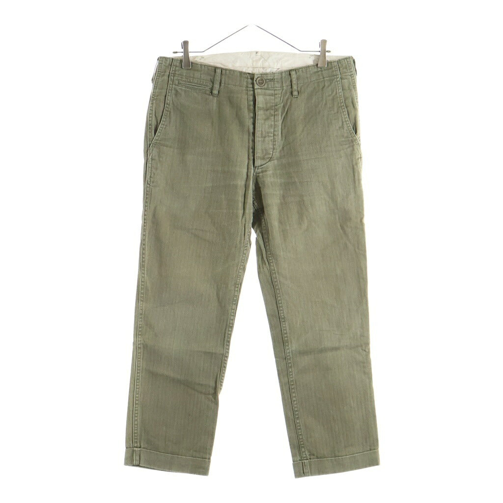 VISVIM(ヴィスヴィム) 15AW HIGH-WATER CHINO HERRINGBONE ハイウォーター チノ ヘリンボーン パンツ カーキ 0115205008029
