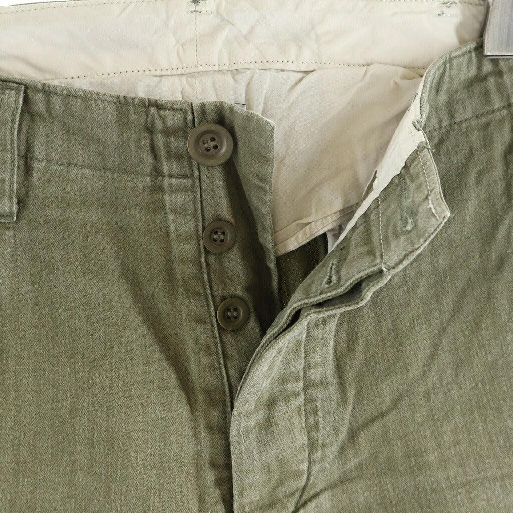 VISVIM(ヴィスヴィム) 15AW HIGH-WATER CHINO HERRINGBONE ハイウォーター チノ ヘリンボーン パンツ カーキ 0115205008029