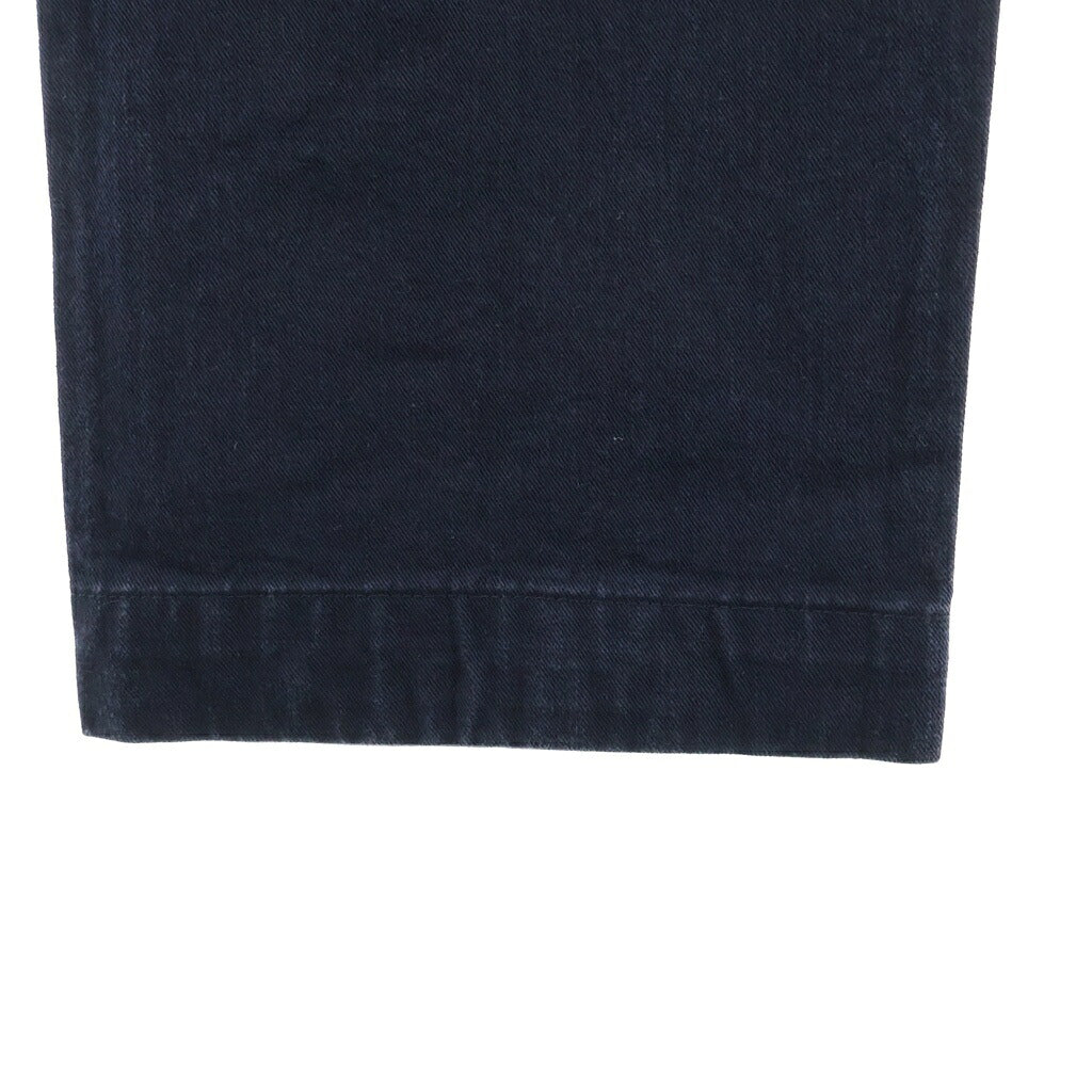 VISVIM(ヴィスヴィム) 15AW CHINO DMGD SLUB PANTS ヴィンテージ加工 シンチバック付き チノパンツ ネイビー 0115405008001