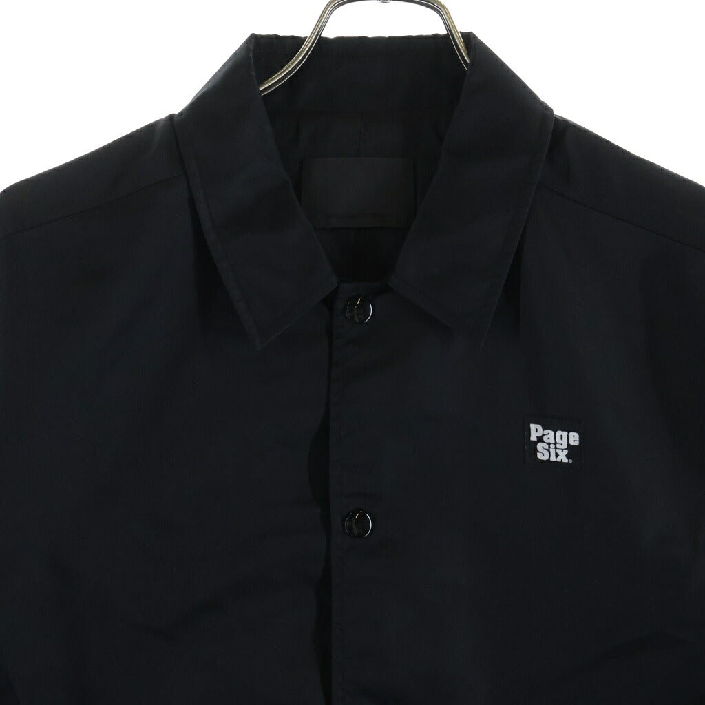 ALEXANDER WANG(アレキサンダーワン) PAGE SIX COACH JACKET ジャケット ページシックス バックロゴデザイン コーチジャケット ブラック