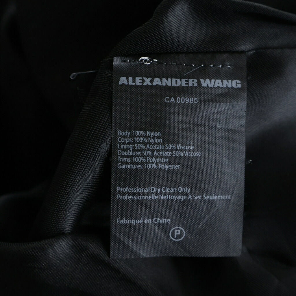 ALEXANDER WANG(アレキサンダーワン) PAGE SIX COACH JACKET ジャケット ページシックス バックロゴデザイン コーチジャケット ブラック