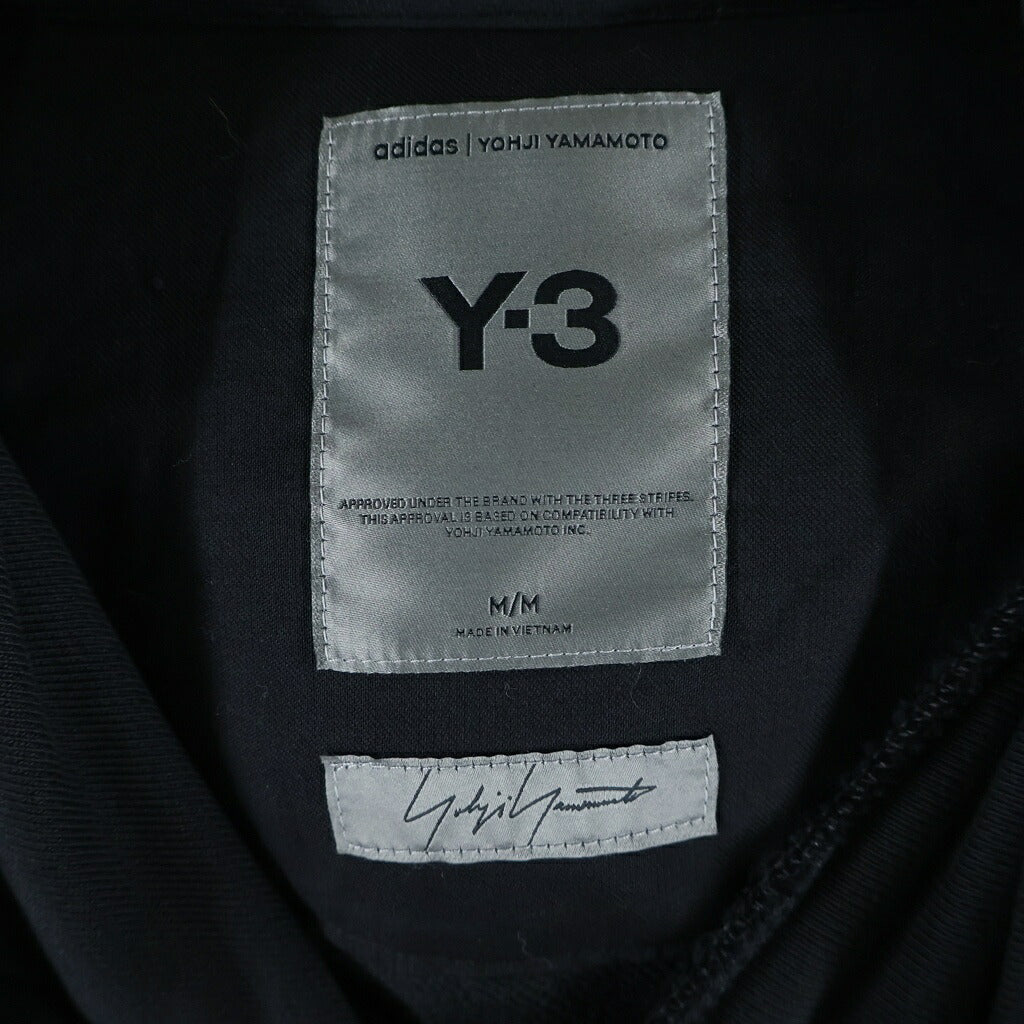 Y-3(ワイスリー) KURO 3STRIPES HOODIE クロ サイドスリーストライプ スウェット プルオーバーパーカー ブラック KA9652