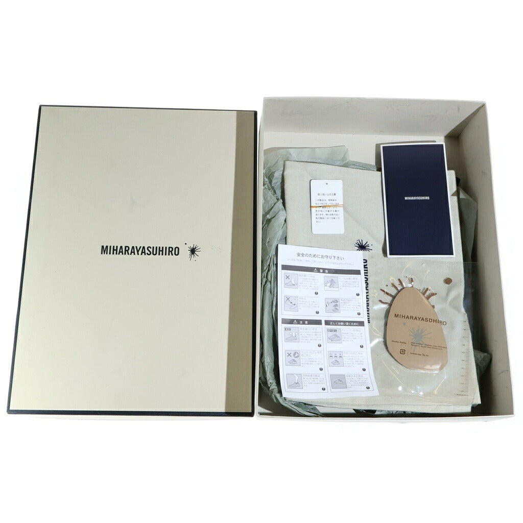 MIHARA YASUHIRO(ミハラヤスヒロ) 06AW インダストリアルウォッシュ レザーエンジニアブーツ レディース ブラック 64250400