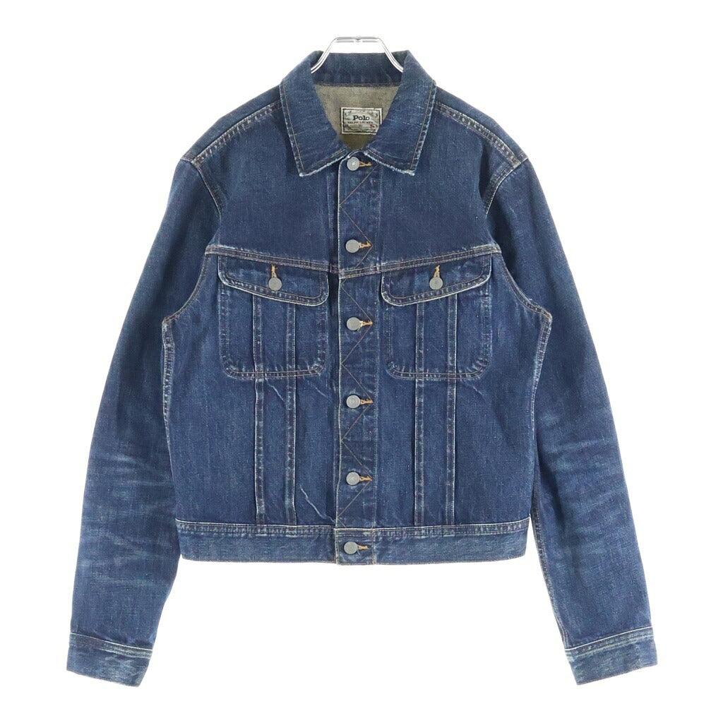 POLO RALPH LAUREN(ポロラルフローレン) バックロゴパッチ デニムトラッカージャケット インディゴ 710533866001