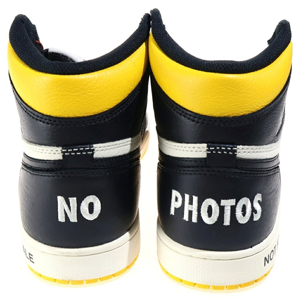 NIKE(ナイキ) AIR JORDAN HIGH NOT FOR RESALE エアジョーダン 1 ノットフォーリセール ハイカットスニーカー ホワイト/イエロー US10.5/28.5cm 861428-107