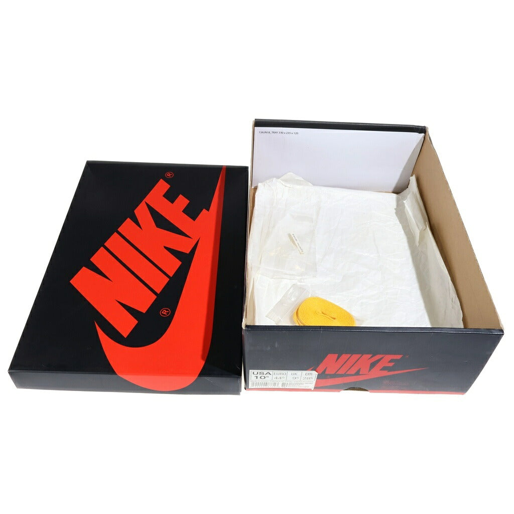NIKE(ナイキ) AIR JORDAN HIGH NOT FOR RESALE エアジョーダン 1 ノットフォーリセール ハイカットスニーカー ホワイト/イエロー US10.5/28.5cm 861428-107