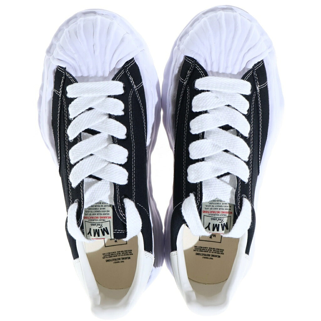 MAISON MIHARAYASUHIRO(メゾンミハラヤスヒロ) BLAKEY OG Sole Canvas Low-top Sneakers ブレーキー キャンバス ローカットスニーカー ブラック/ホワイト A08FW735
