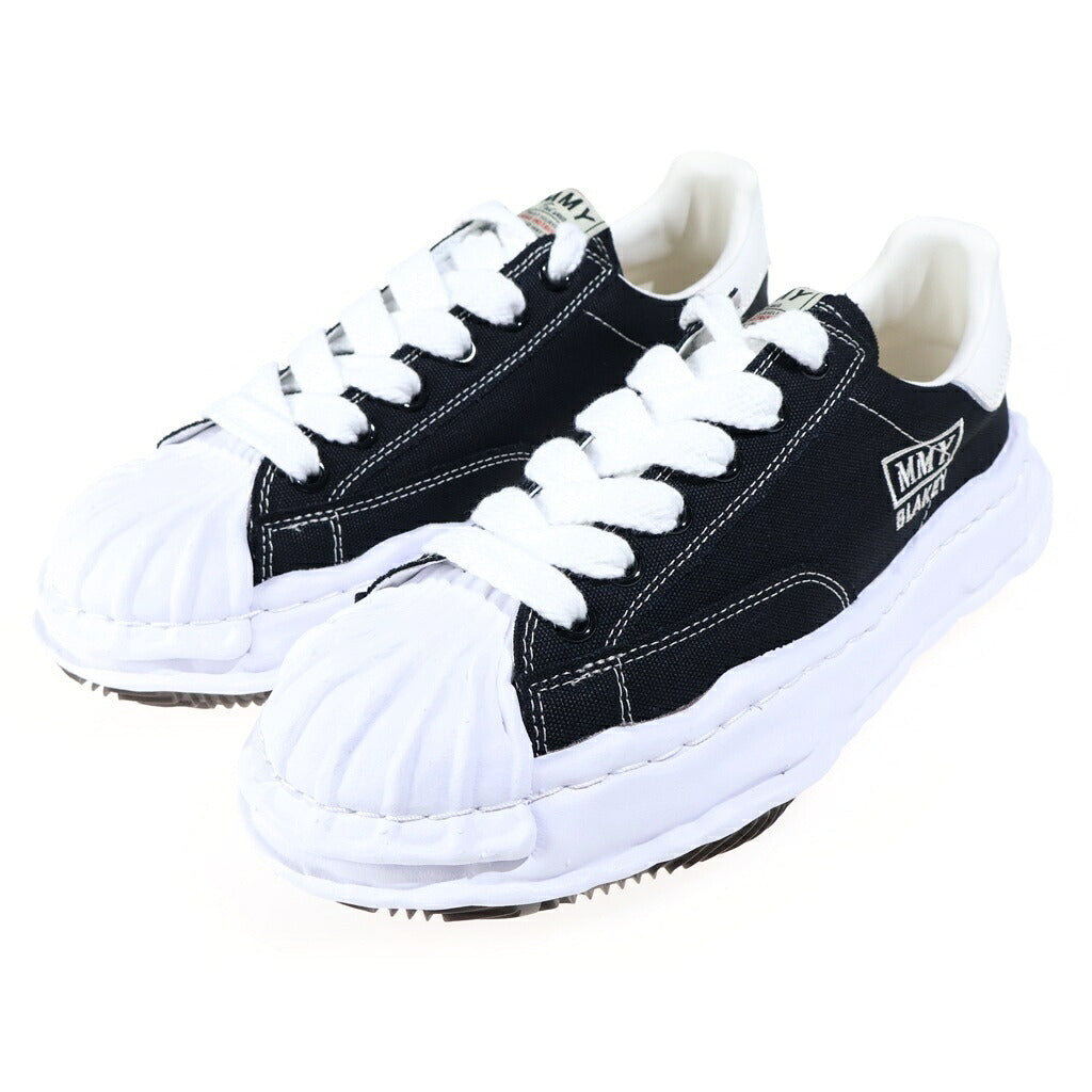 MAISON MIHARAYASUHIRO(メゾンミハラヤスヒロ) BLAKEY OG Sole Canvas Low-top Sneakers ブレーキー キャンバス ローカットスニーカー ブラック/ホワイト A08FW735