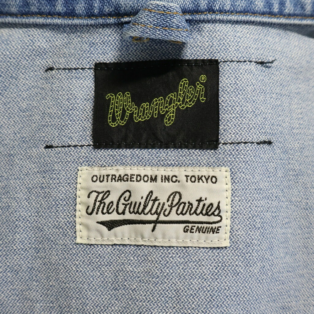 WACKO MARIA(ワコマリア) 22AW ×WRANGLER DENIM TRUCKER JACKET ラングラー デニム ジップアップ マルチポケット トラッカー ジャケット インディゴ WS9324