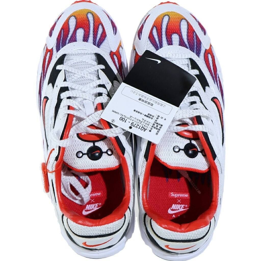 NIKE(ナイキ) 18SS ×SUPREME AIR ZOOM STREAK SPECTRUM PLUS シュプリーム エアズーム ストリーク スペクトラムプラス ローカットスニーカー ホワイト US7.5/25.5cm AQ1279-100