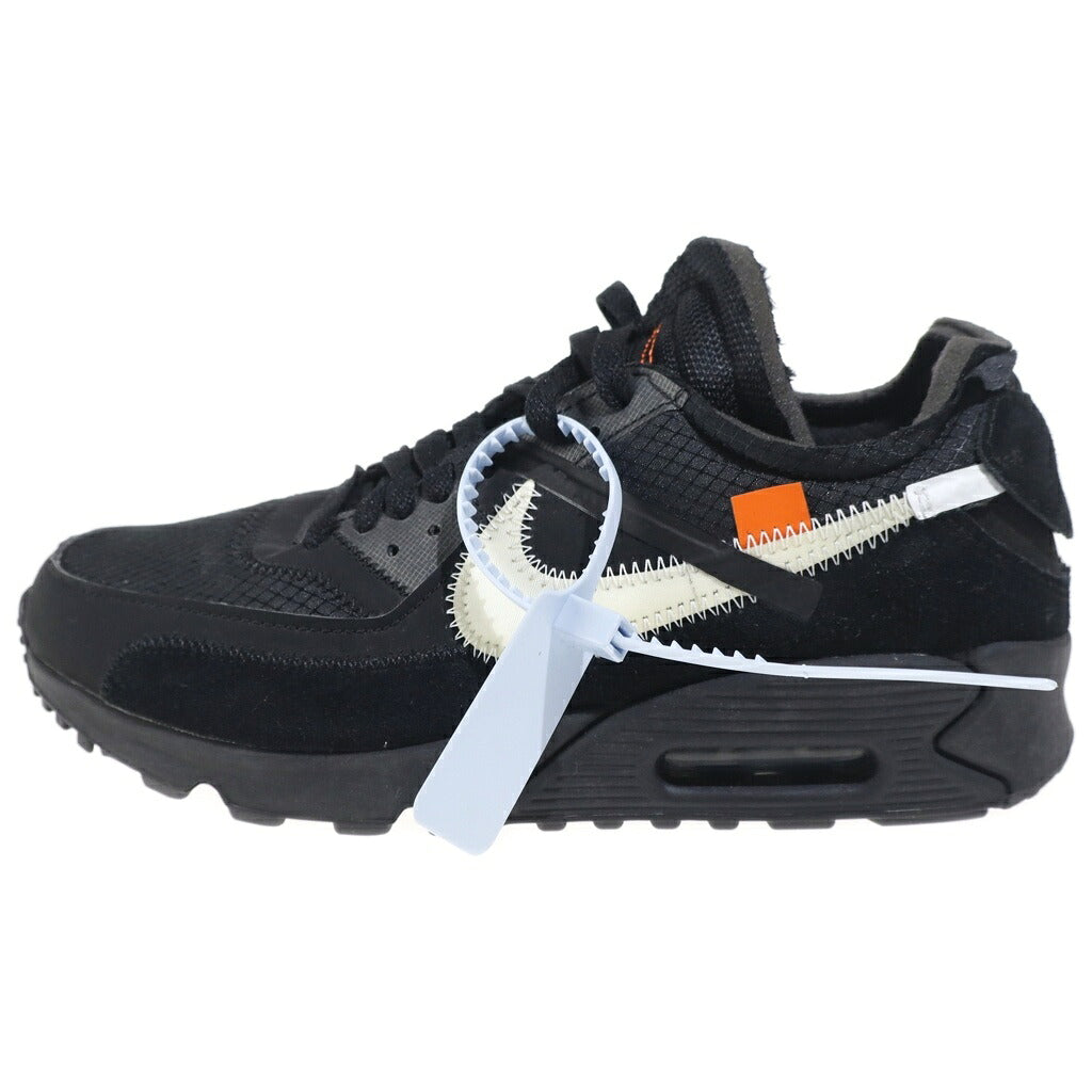 NIKE(ナイキ) ×OFF-WHITE THE 10 AIR MAX 90 オフホワイト ザテン エアマックス90 ローカットスニーカー ブラック US7/25cm AA7293-001