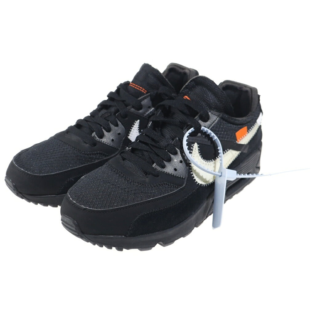 NIKE(ナイキ) ×OFF-WHITE THE 10 AIR MAX 90 オフホワイト ザテン エアマックス90 ローカットスニーカー ブラック US7/25cm AA7293-001