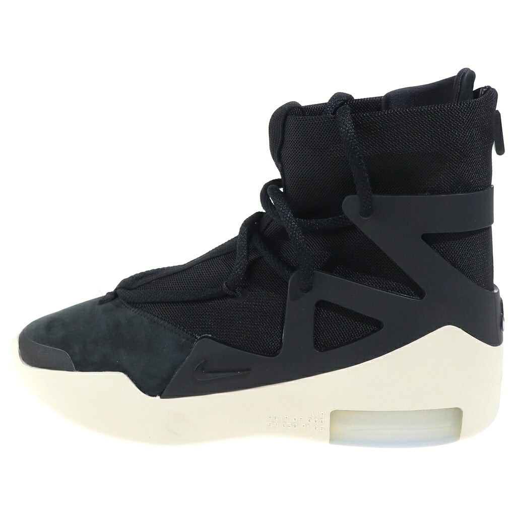 NIKE(ナイキ) ×FEAR AIR FEAR OF GOD 1 フィアオブゴッド エアフィアオブゴッド1 ハイカットスニーカー ブラック US7/25cm AR4237-001