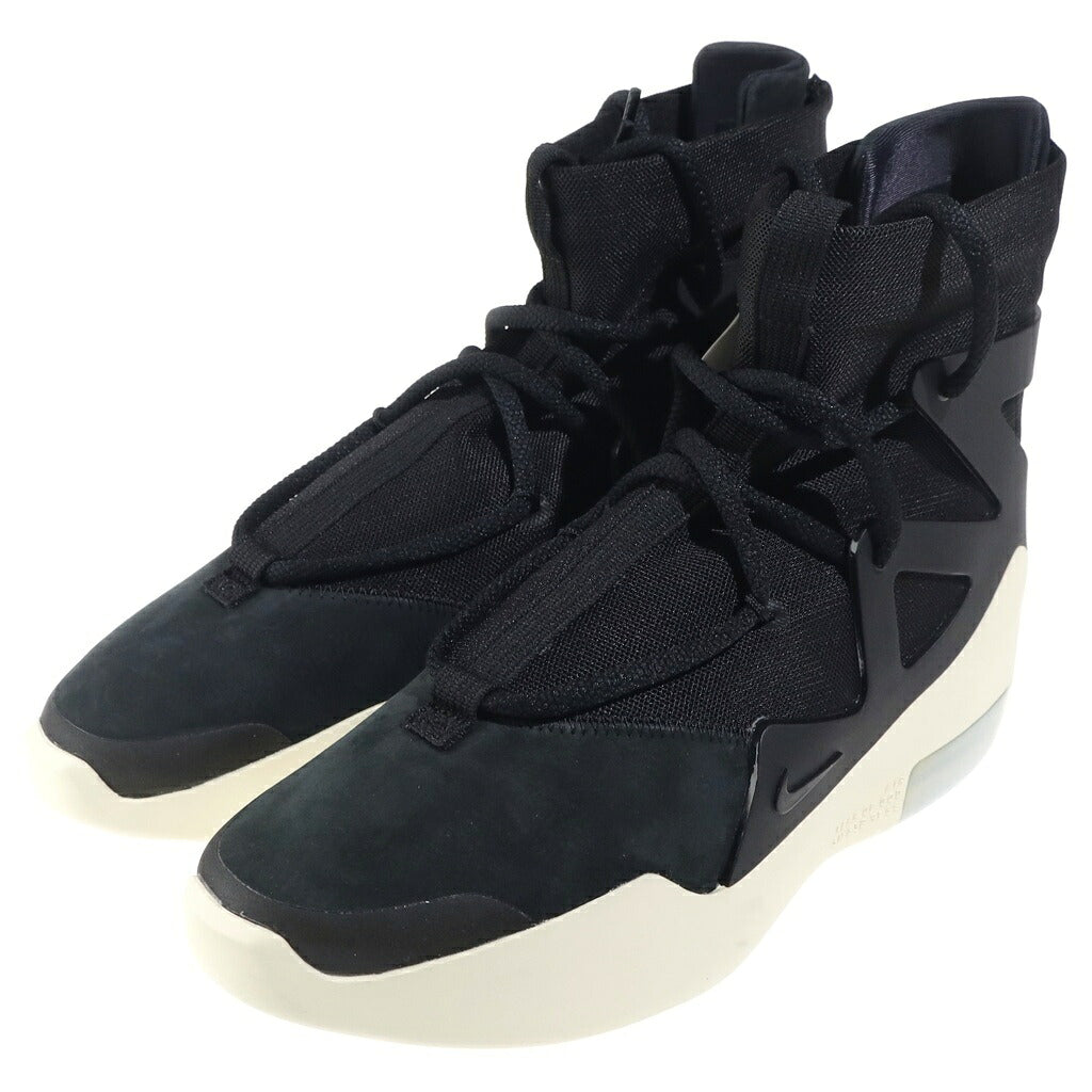 NIKE(ナイキ) ×FEAR AIR FEAR OF GOD 1 フィアオブゴッド エアフィアオブゴッド1 ハイカットスニーカー ブラック US7/25cm AR4237-001
