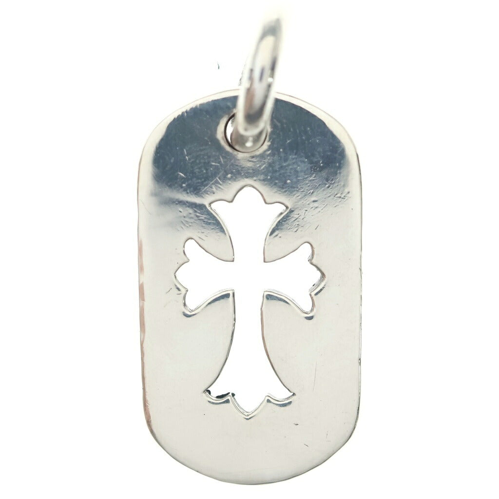 CHROME HEARTS(クロムハーツ) D TAG SML CO CRS カットアウトクロスドッグタグ スモール ペンダントトップ シルバー BCA242