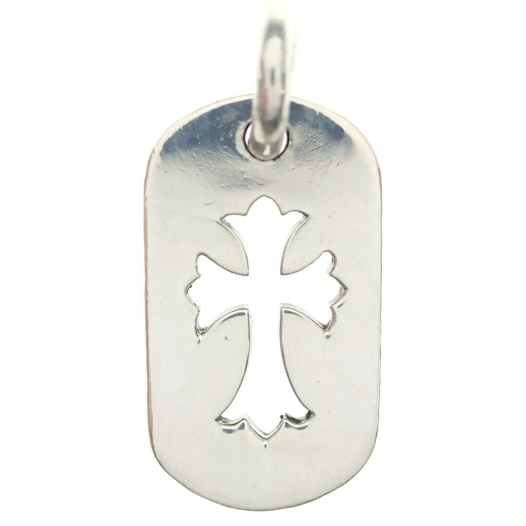 CHROME HEARTS(クロムハーツ) D TAG SML CO CRS カットアウトクロスドッグタグ スモール ペンダントトップ シルバー BCA242