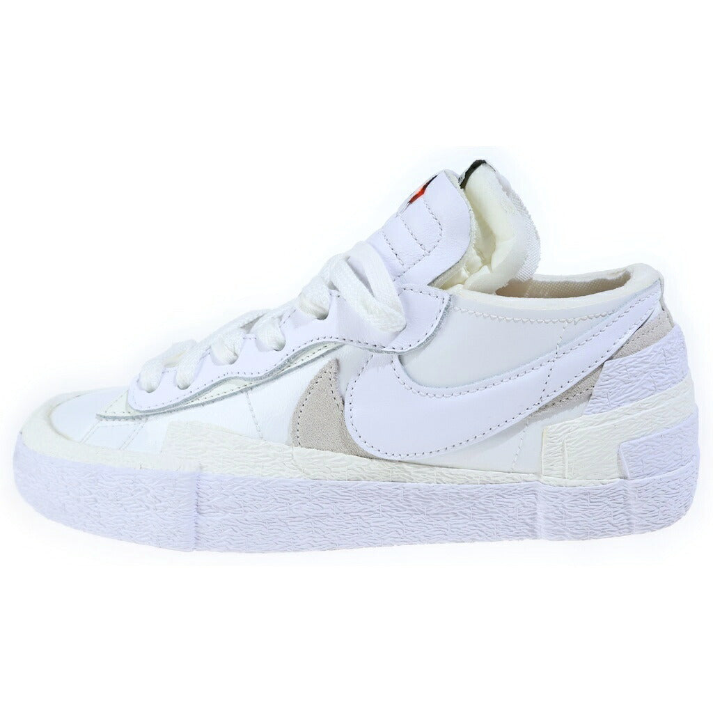 NIKE(ナイキ) ×sacai BLAZER LOW WHITE PATENT LEATHER サカイ ブレザー ホワイトパテントレザー ローカットスニーカー ホワイト US8.5/26.5cm DM6443-100