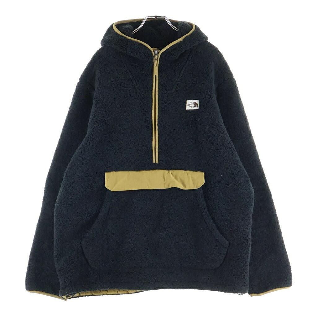 THE NORTH FACE(ザノースフェイス) 19AW CAMPSHIRE PULLOVER HOODIE キャンプシェア フリース ハーフジッププルオーバーフーディー パーカー ブラウン/ブラック NF0A3YRS
