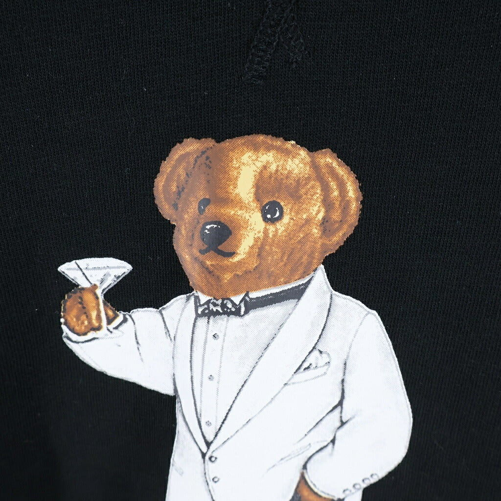POLO RALPH LAUREN(ポロラルフローレン) POLO BEAR ポロベアープリント クルーネックスウェット トレーナー ブラック