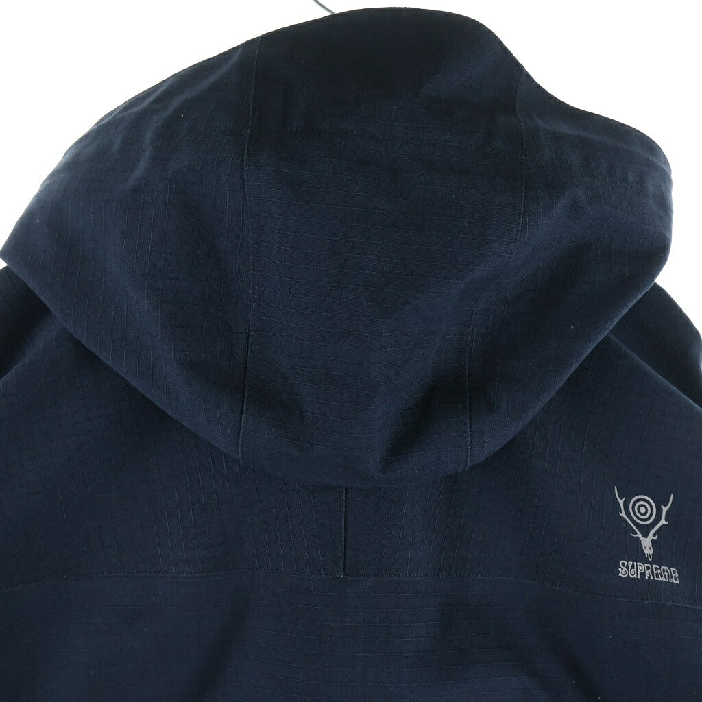 SUPREME(シュプリーム) 21SS ×SOUTH2 WEST8 River Trek Jacket サウスツーウエストエイト リップストップ リバートレック フーデッドジャケット ネイビー