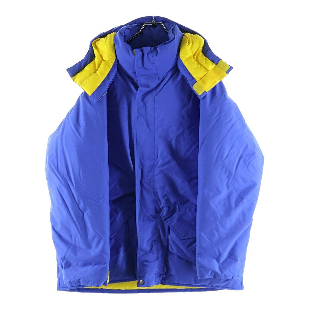 Marmot(マーモット) ×the Apartment MAMMOTH PARKA アパートメント マンモスパーカー フーデッドダウンジャケット ブルー/イエロー TOMOJL66GL