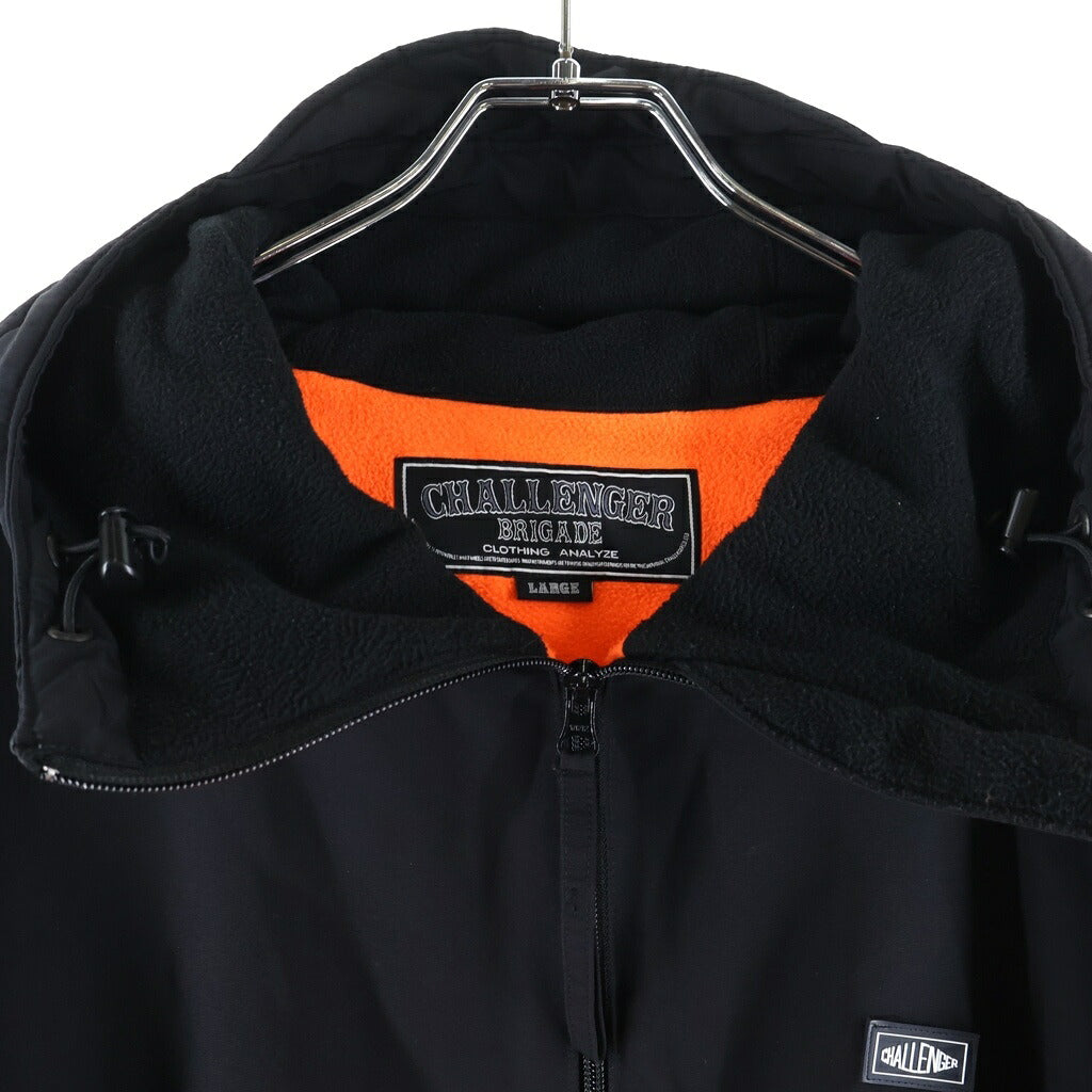 CHALLENGER(チャレンジャー) TECHNICAL FLEECE JACKET テクニカルフリースジャケット ジップアップフーデッドジャケット オレンジ/ブラック CLG-JK 020-016