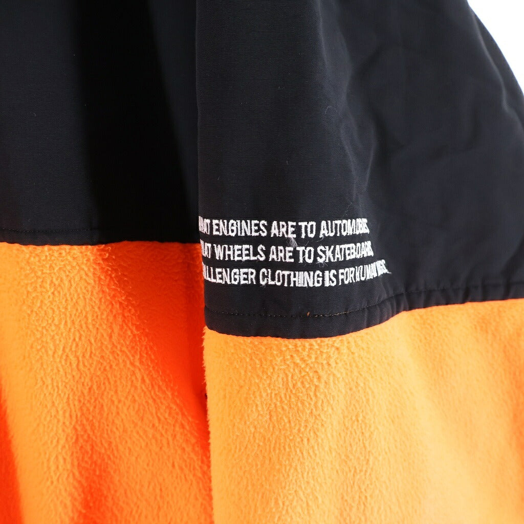 CHALLENGER(チャレンジャー) TECHNICAL FLEECE JACKET テクニカルフリースジャケット ジップアップフーデッドジャケット オレンジ/ブラック CLG-JK 020-016