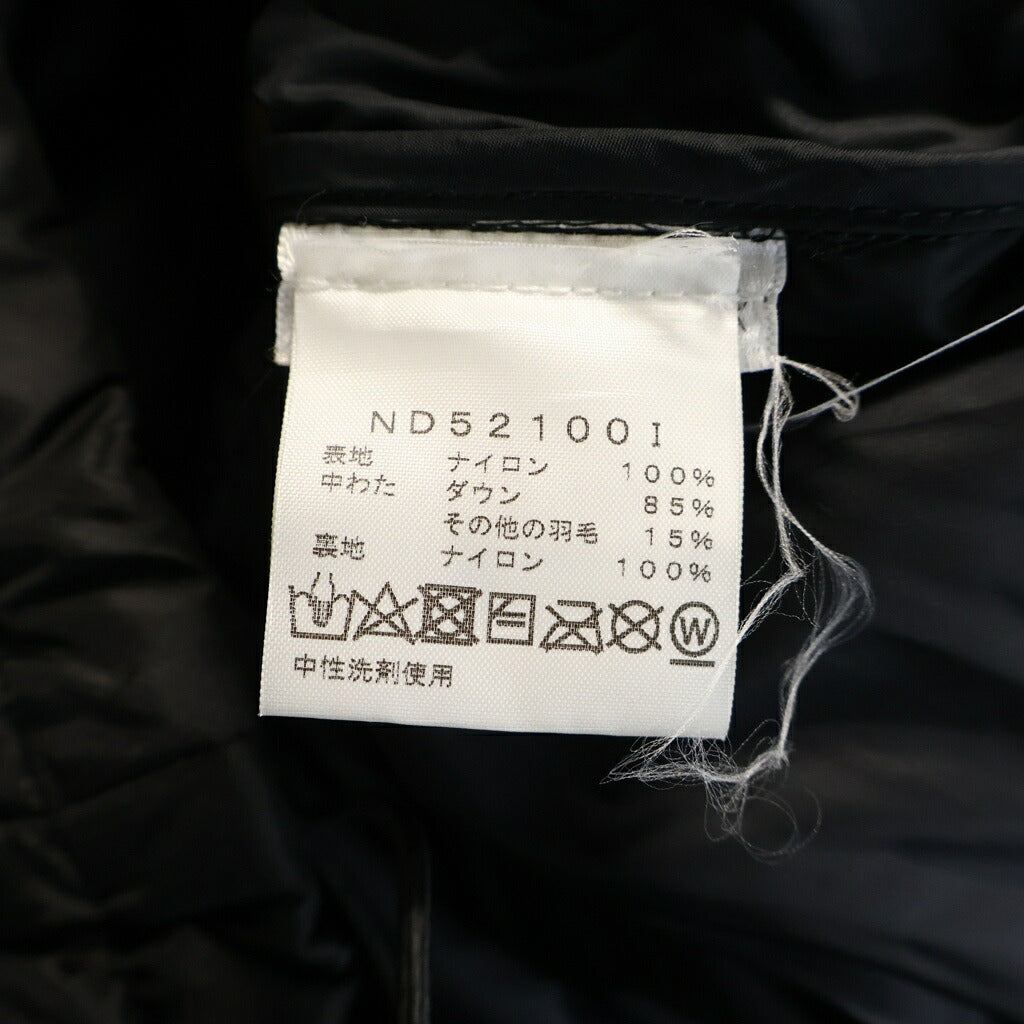 SUPREME(シュプリーム) 21AW ×THE NORTH FACE Bleached Denim Print Nuptse Jacket ブリーチドデニムプリント ヌプシダウンジャケット ブラック/ブラウン ND52100I