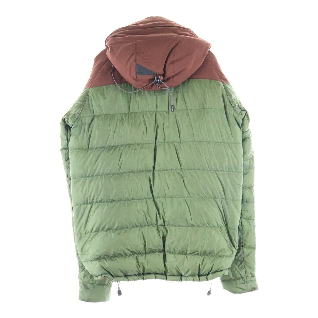 KLATTERMUSEN(クレッタルムーセン) ATLE 2.0 JACKET ナイロン バイカラー フーデッド ダウンジャケット ブラウン/グリーン