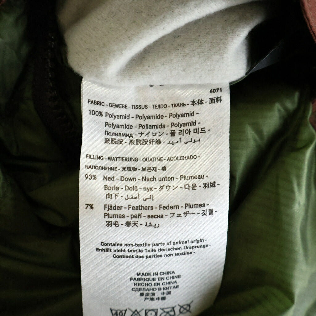 KLATTERMUSEN(クレッタルムーセン) ATLE 2.0 JACKET ナイロン バイカラー フーデッド ダウンジャケット ブラウン/グリーン