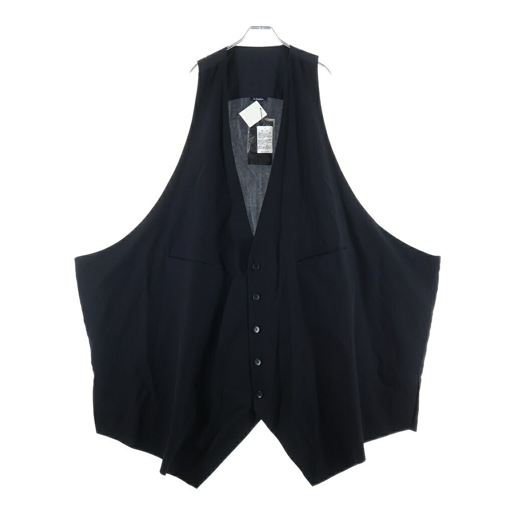 LIMI feu(リミフゥ) 20AW Hanging Strap Vest ハンギング ストラップ ジレベスト レディース ブラック LR-D05-202