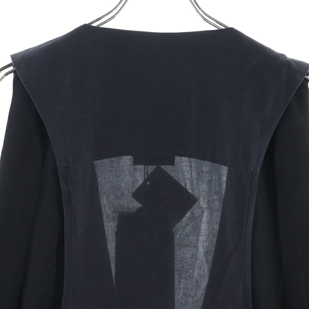 LIMI feu(リミフゥ) 20AW Hanging Strap Vest ハンギング ストラップ ジレベスト レディース ブラック LR-D05-202