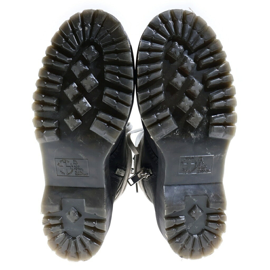 Rick Owens(リックオウエンス) ×Dr. Martens STEEL TOE QUAD ドクターマーチン スチールトゥ クアッド サイドジップブーツ ブラック 41819001