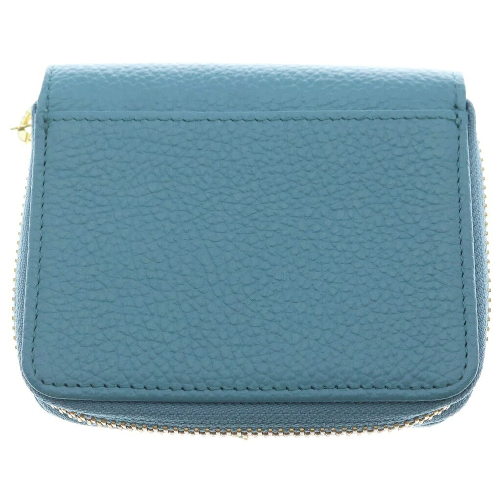 濱野(ハマノ) Mietia Wallet Plier ミーティアコンパクトウォレット プリエ 二つ折り財布 ブルー