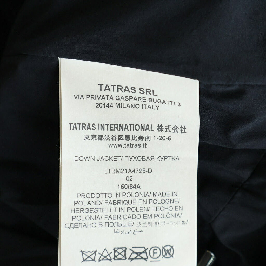TATRAS(タトラス) 21AW KOSAVA コサヴァ アームロゴパッチ フーデッドダウンジャケット レディース ブラック LTBM21A4795-D