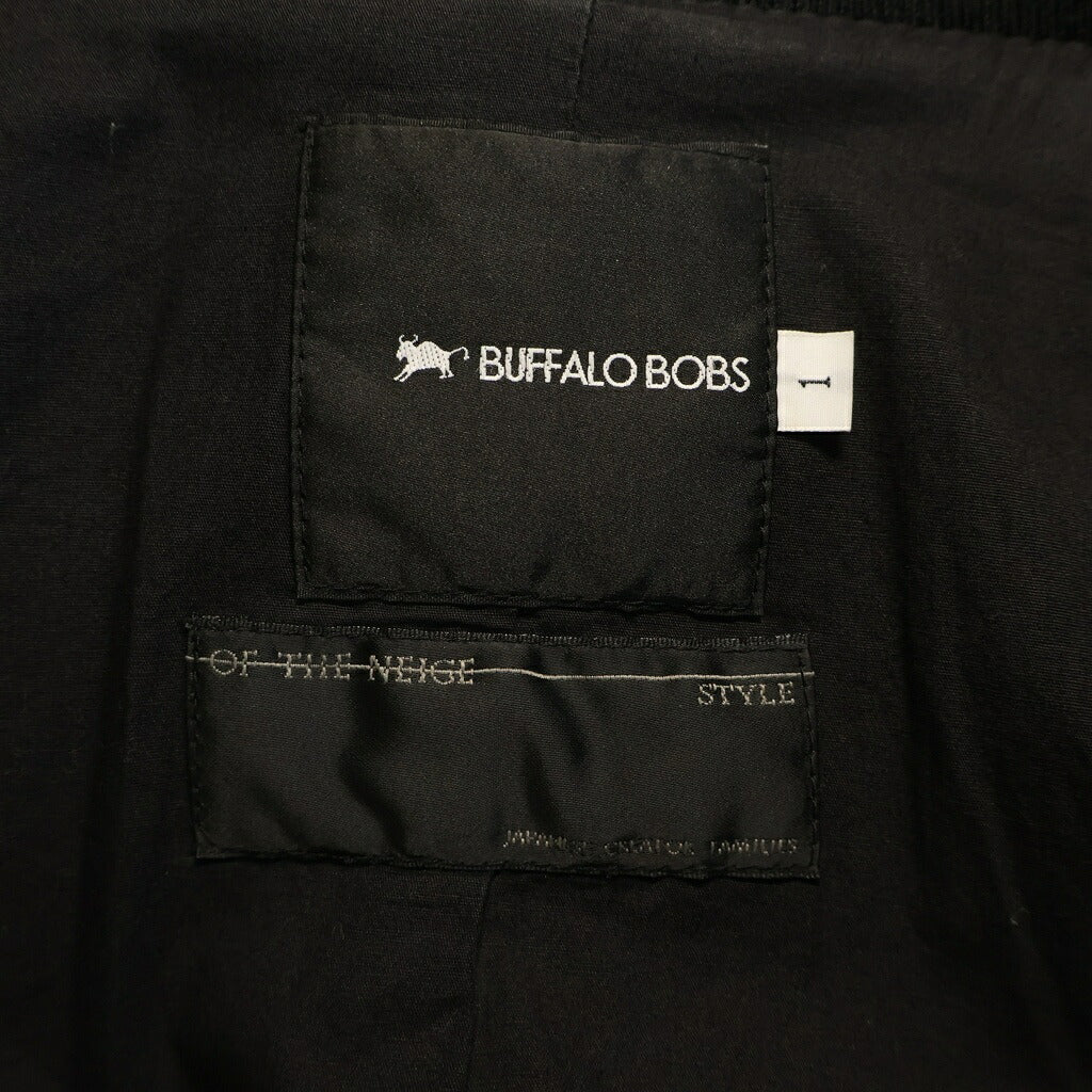 Buffalo Bobs(バッファロー ボブス) ラムスキン 蛇革切り替え シングルライダース レザージャケット ブラック MFB818