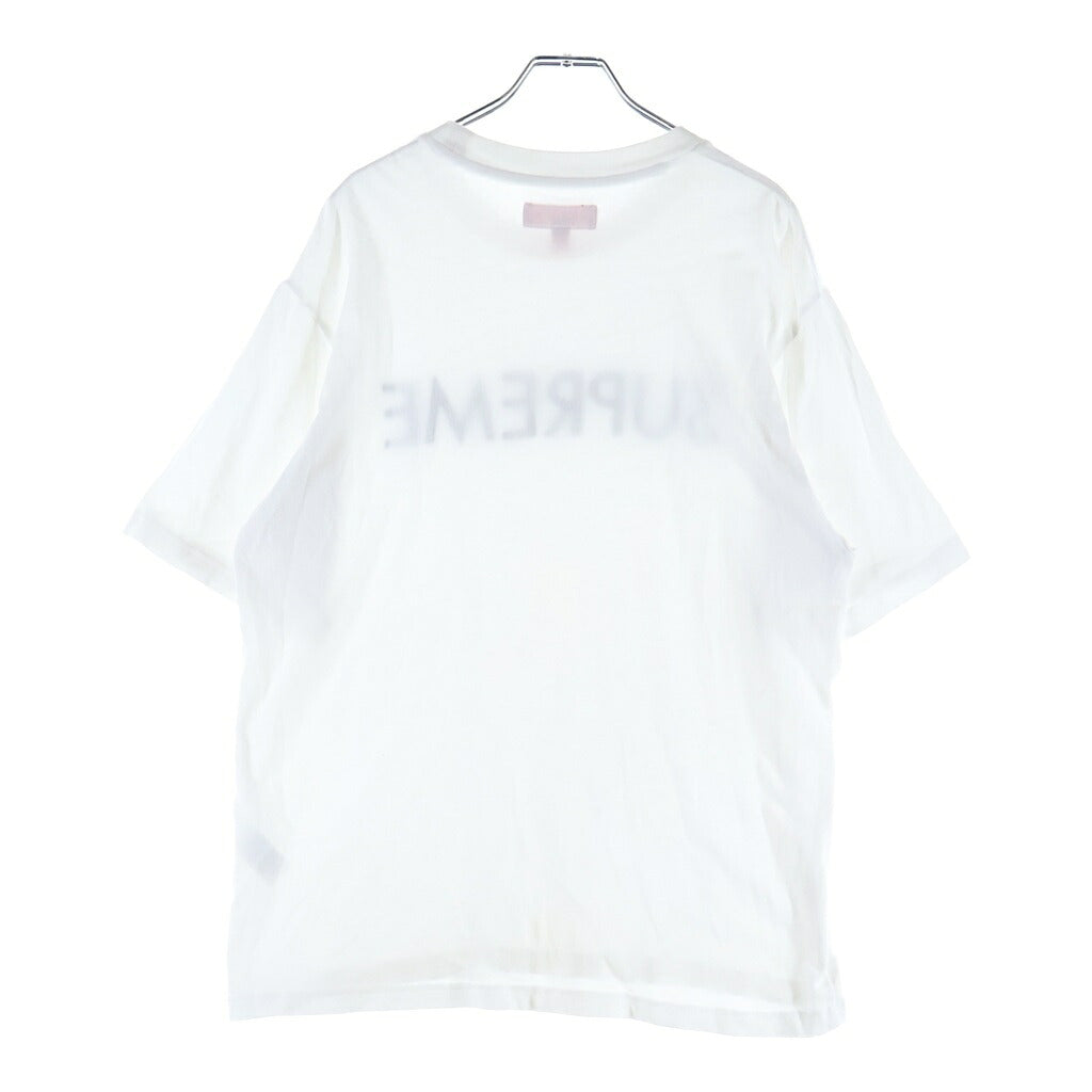 SUPREME(シュプリーム) 25SS Capital S/S Top キャピタル ロゴエンブロイダリー クルーネック半袖Tシャツ カットソー ホワイト