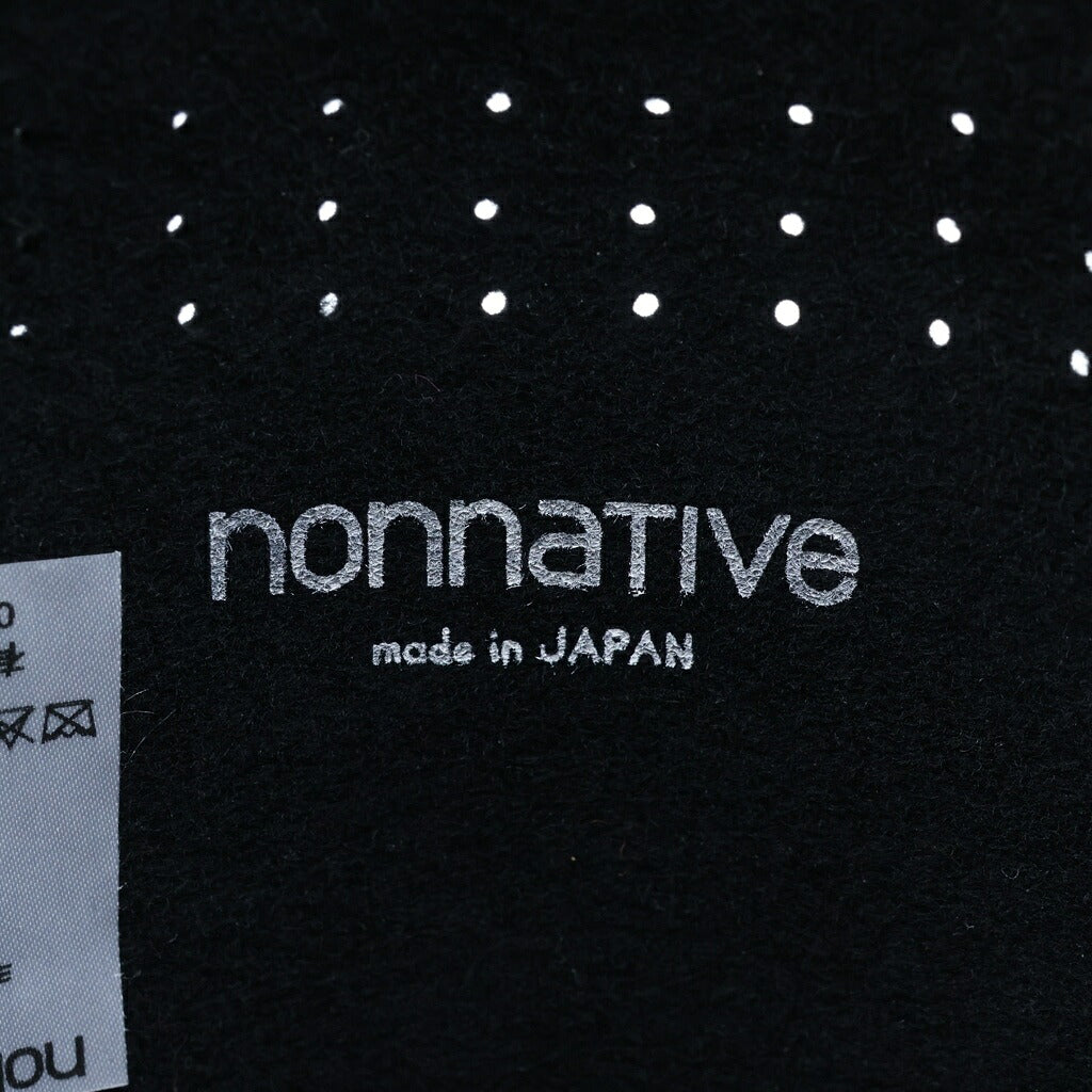 nonnative(ノンネイティブ) 25AW WANDERER HAT WOOL FELT ウールフェルト 中折れ ハット 帽子 ブラック NN-H4705