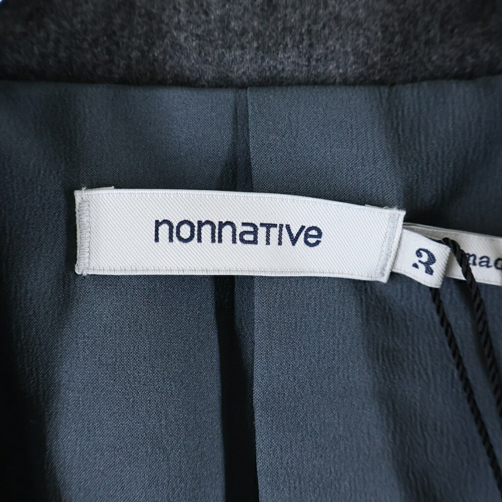 nonnative(ノンネイティブ) 20SS DWELLER 3B JACKET W/N/P LIGHT MELTON ドゥエラー ライトメルトン シングル3Bテーラードジャケット グレー NN-J3803