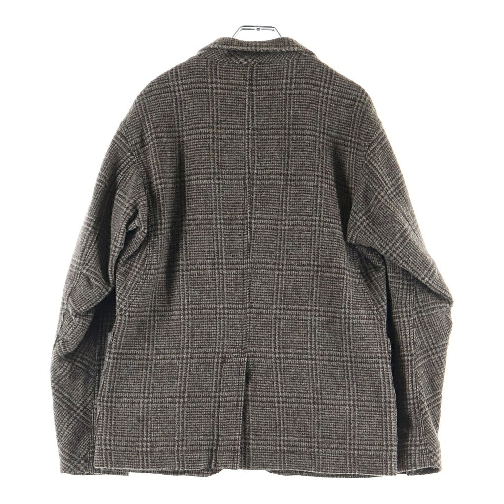 nonnative(ノンネイティブ) 18AW MANAGER 3B JACKET WOOL GLEN PLAID マネージャー ウール グレンプレイド シングル3Bテーラードジャケット ブラウン NN-J3411