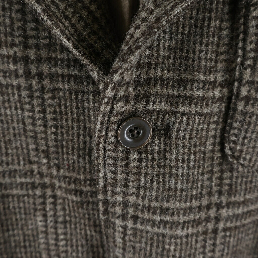 nonnative(ノンネイティブ) 18AW MANAGER 3B JACKET WOOL GLEN PLAID マネージャー ウール グレンプレイド シングル3Bテーラードジャケット ブラウン NN-J3411