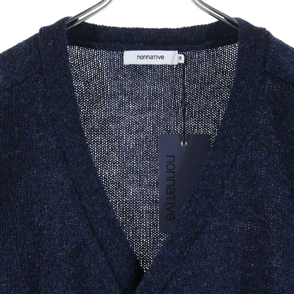 nonnative(ノンネイティブ) DWELLER CARDIGAN WOOL YARN ドゥエラー ウールヤーン ニットカーディガン ネイビー NN-K4205